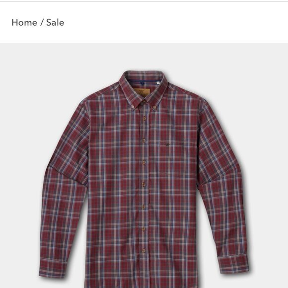 King Ranch Other - King Ranch Men's Lightweight Plaid Oxford Shirt